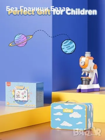 Нов Преносим детски микроскоп с проектор и експериментален комплект, снимка 8 - Образователни игри - 48780401