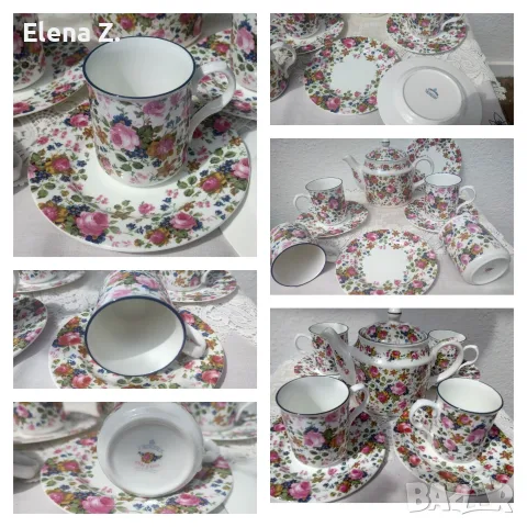 James Sadler Olde Chintz Чайник, чаши и чинийки, снимка 3 - Сервизи - 56137827