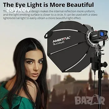 АМБИТФУЛЕН софтбокс за монтиране на Bowens - софтбокс за бързо инсталиране, снимка 2 - Друга електроника - 49872901