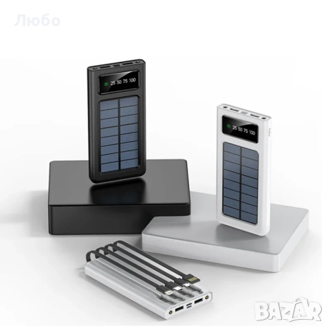 Промоция! Соларно Зарядно,Fast Charge USB-C,LED,Водоустойчиво, снимка 5 - Къмпинг осветление - 44838294