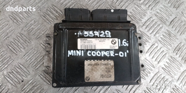 Компютър Mini Cooper 1.6i 2001г. S118012001H 7513981-01 