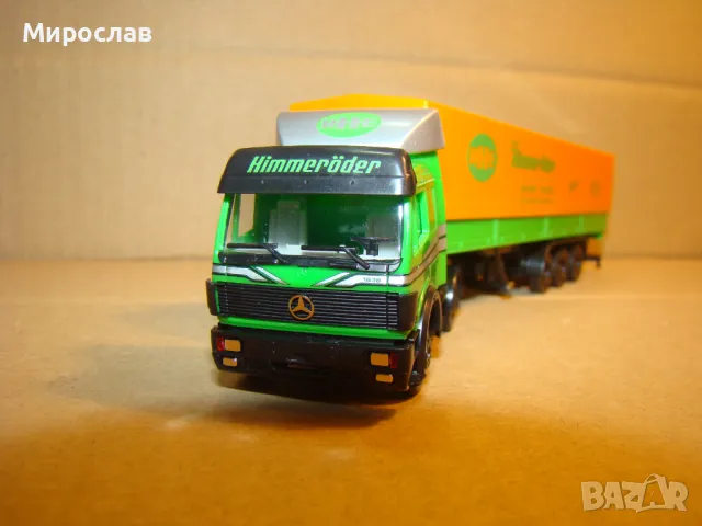 HERPA H0 1/87 MERCEDES BENZ  КАМИОН ТИР МОДЕЛ ИГРАЧКА КОЛИЧКА, снимка 3 - Колекции - 48577506