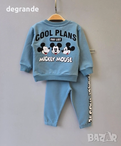 Детски комплект Mickey Мouse в ЗЕЛЕНО и СИНЬО