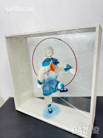 Артистична кукла-клоун / скулптура. №7798, снимка 4 - Антикварни и старинни предмети - 53010492