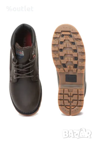 U.S. Polo Assn. Боти Urik от еко кожа разпрадажба, снимка 3 - Мъжки боти - 48857899