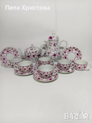 Сервиз за чай от фин порцелан August Warnecke