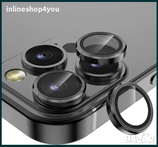 Стъклени Рингове за Камера за Apple iPhone 15 Pro | 15 Pro Max Plus в ...
