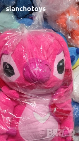 Стич,син или розов,голям,120см, снимка 4 - Плюшени играчки - 45223823