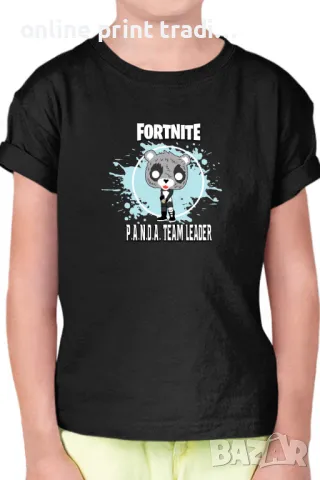 Детска тениска Фортнайт Fortnite Panda Team Leader
