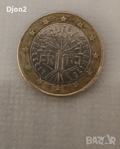 Евро Монета вижда се номинала, снимка 2 - Нумизматика и бонистика - 53243875