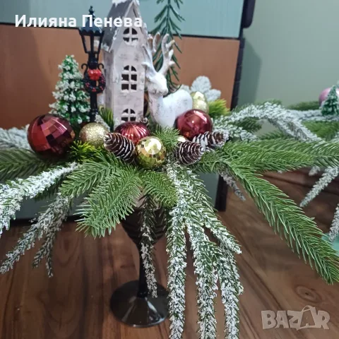 Коледна къщичка във висока чаша, снимка 4 - Декорация за дома - 56120890