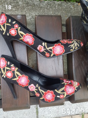 Обувки, снимка 3 - Дамски обувки на ток - 41084219