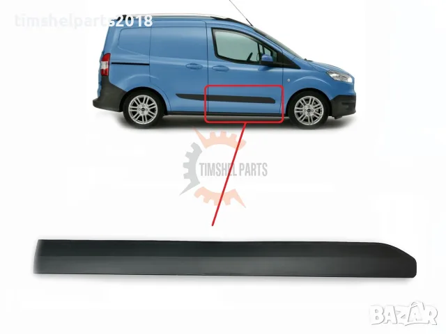 Покривна защитна лайстна, предна врата за Ford Transit Courier MK1 2014 - Пасажерска страна