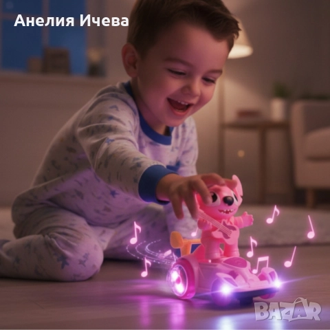 Светеща количка със STITCH , снимка 3 - Коли, камиони, мотори, писти - 51811539