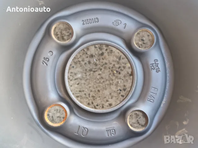 4х100 - 15 цола Опел 4x100 Opel 4 x 100 метални джанти 4 броя , снимка 3 - Гуми и джанти - 56098787