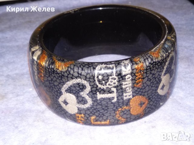 КРАСИВА ФЕШЪН АРТ ВИНТИДЖ СТИЛ ГРИВНА от СИНТЕТИКА ЛАКИРАНА 38331, снимка 2 - Гривни - 41145414