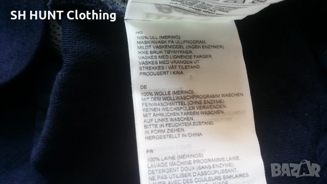 Bergans of NORWAY TUVA LIGHT WOOL HOOD Jacket 100% Merino Wool размер XXL суичър - 1970, снимка 14 - Екипировка - 53249546