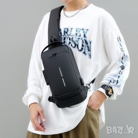 Мъжка чанта Fashion Black, снимка 5 - Чанти - 41479381