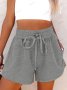 Дамски ежедневни къси панталони с връзки и джобове, 7цвята , снимка 8