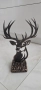 Метално еленче на дървена основа–31см/ 20см, снимка 2