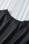Дамска рокля в черно с къс ръкав и ефектен набор с връзки, снимка 10