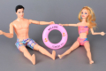 Барби и Кен на плаж, снимка 1 - Кукли - 36346984
