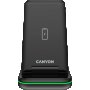 Безжично зарядно за телефон CANYON WS- 304, Foldable 3in1 Wireless charger, Черен SS30261, снимка 1 - Безжични зарядни - 40064408