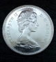 25 цента 1967 година Канада сребро, снимка 1
