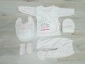 Турски бебешки комплект за изписване 5 части 100% памук, снимка 7