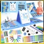 Комплект за Оцветяване 208 Части с Аксесоари за Рисуване 4719, снимка 8