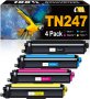 CMCMCM TN-247 TN-243CMYK Замяна на тонер касети за Brother TN247 TN243, снимка 1 - Принтери, копири, скенери - 41905396