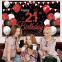 Нов Банер за 21-ия рожден ден Парти годишнина Декорация Украса, снимка 5