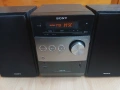Аудио уредба Sony USB CD FM Aux с тонколони флашка диск радио, снимка 4