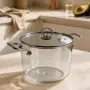  нова Стъклена Тенджера  - Боросиликатно Стъкло - 4.5л, снимка 1