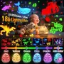 Нощна прожекционна лампа Dino/Construction (6 HD филма) със звук и дистанционно, снимка 5