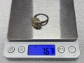 Дамски Сребърен Пръстен (проба 925)- 7,67 грама, снимка 9