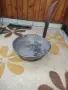 стар меден тиган с дълга дръжка , снимка 3
