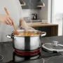 Тенджера с кошница за пържене и стъклен капак Cheffinger Ø24 см - инокс, 6,5 л, за всички котлони , снимка 3