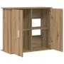 vidaXL Стойка за аквариум, дъб, 81x36x73 см, инженерно дърво, снимка 7