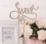 Sweet 16 години Метален диамантени камъни топер за Рожден ден украса на торта, снимка 5