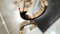 CARTIER Love Rose Gold Hoop 2 Diamonds Small Model Дамски Обеци, снимка 6