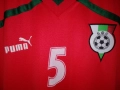 България #5 Георги Марков мачов гостуващ червен оригинален екип 2000/2001 Puma тениска фланелка, снимка 6