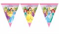 3 принцеси Снежанка Рапунцел Белл Ариел Парти Гирлянд Знаменца Флаг Банер флагчета , снимка 1