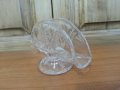 Стъклен кристален салфетник, снимка 2