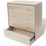 vidaXL Сайдборд с 4 чекмеджета, 60 x 30,5 x 71 см, цвят дъб, снимка 1