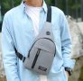 Модна нова едноцветна мъжка чанта,Външна ежедневна модна чанта през рамо, снимка 1 - Чанти - 41386609