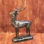 Декоративна статуетка на елен от чугун, снимка 1