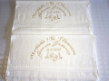 ХАВЛИЯ с БРОДЕРИЯ КЪРПИ Бродирани ПОДАРЪЦИ за кумове кръстници рожден имен ден сватба друг повод, снимка 17