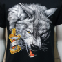 Нова мъжка тениска с дигитален печат HARLEY DAVIDSON -Вълк (Wolf), снимка 2