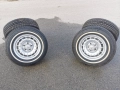 Mercedes W123 original алуминиеви джанти с гуми 205/70 R14 от германия, снимка 2